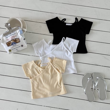 matilda/153. unbal strap T-shirt 5-13