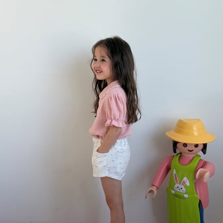 ellymolly/93. Rie puff collar T-shirt 13-15