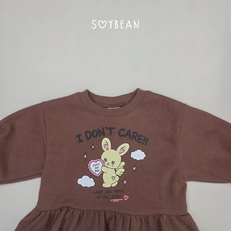 soybean/116. plan ) bunny fril wide updown set XS-XL