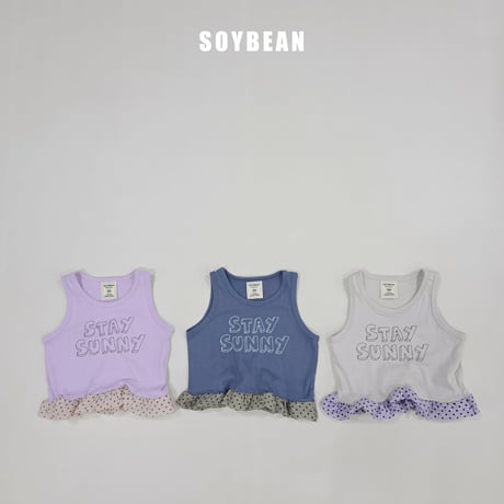 soybean/170. plan ) dot bubble sleeveless XS-XL