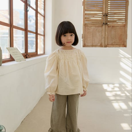 monatelier/23. shirring blouse S-2XL