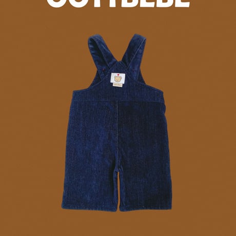 oottbebe/43. kids auto denim ( velloa gimo ) overalls XS(0-1Y)-XL(4-5Y)