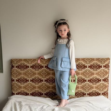 aiai/4. emilly pocket denim updown set 90-130