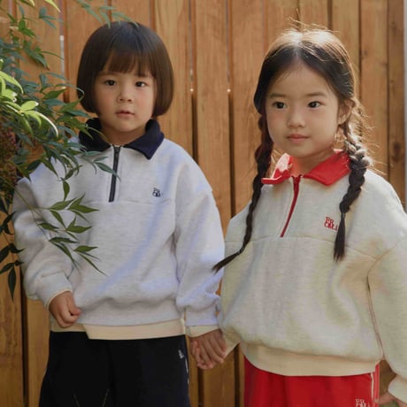 fromi/54. Preppy Half-Zip Set JS-JM