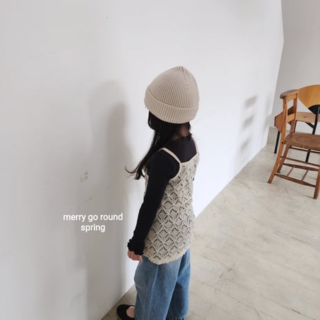 merrygoround/35. lace long sleeveless XS-2XL