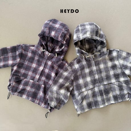 heydo/88. vintage check windbreaker JS-JL