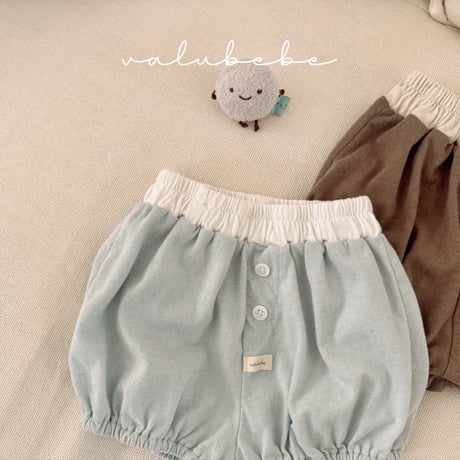 valubebe/77. two color button pumpkin pants 6M-S