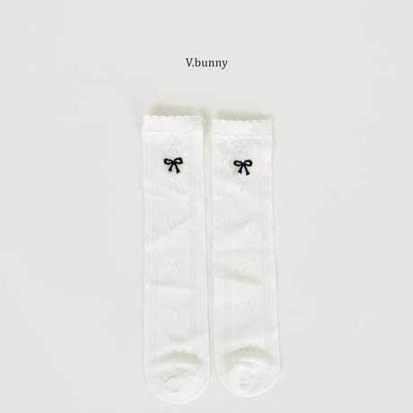 vbunny/41. shy ribbon socks set FREE