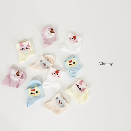 vbunny/11. cat socks set S(130-150)-L(180-210)