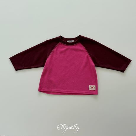 ellymolly/118. raon two color ragran T-shirt 3-11