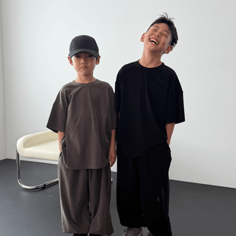 hibuddy/5. velvet half t T-shirt S-XL