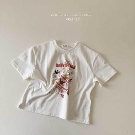 melikey/8. happy half t T-shirt JS-JM