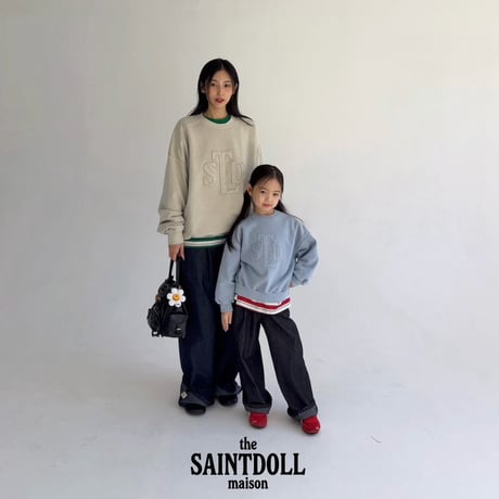 saintdoll/42. embroidery pig man-to-man XL-JM