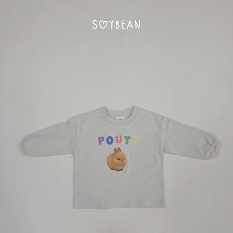 soybean/102. plan gri bunny T-shirt JS-JM