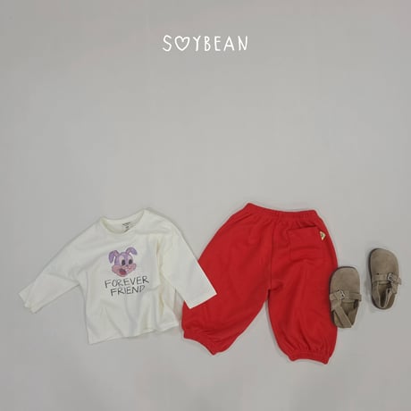 soybean/53. plan ) bunny Friend updown set XS-XL