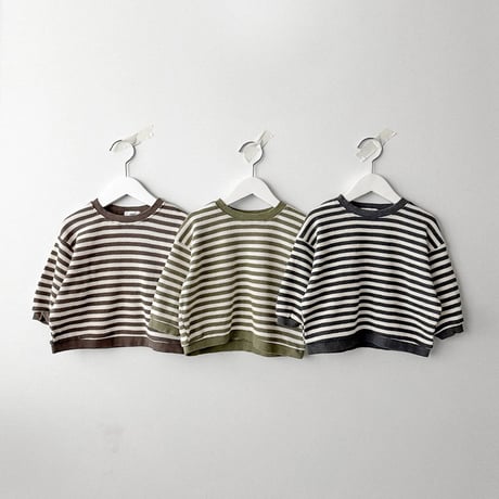 onu/18. waffle man-to-man BABY(12M)-XL(6-7Y)