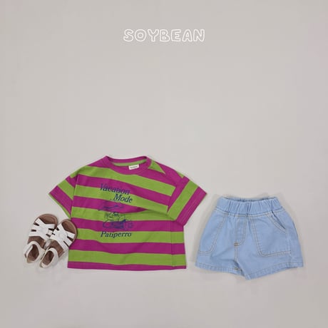 soybean/37. plan ) vacance dangara half t T-shirt JS-JM