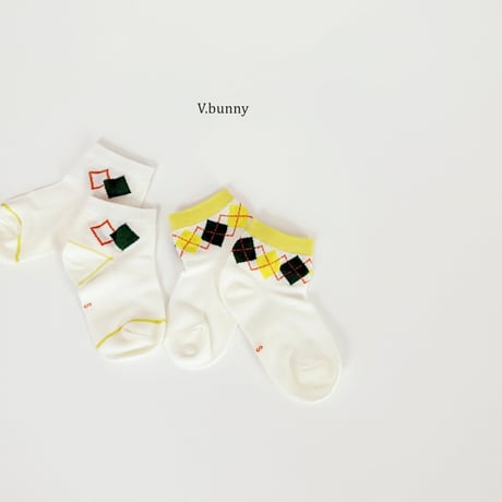 vbunny/18. sikaku socks set S(130-150)-L(180-210)
