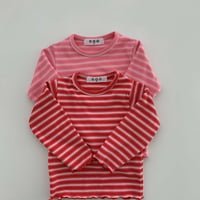 ooo/10. strawberry stripe T-shirt XS-XL