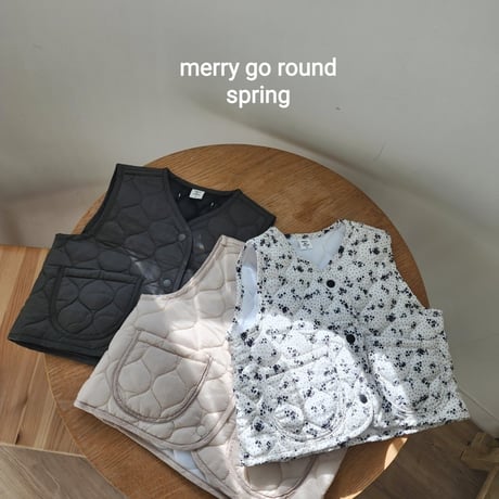 merrygoround/10. quilting vest XS-2XL