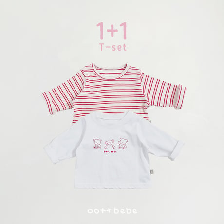 oottbebe/14. sei otte 1 + 1 ( kids ) T-shirt XS(1-2Y)-XL(6-7Y)