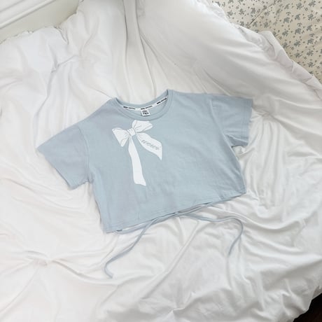 sm2/6. ribbon half crop T-shirt 9-17