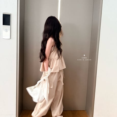 comma/142. linen fril sleeveless 110-130