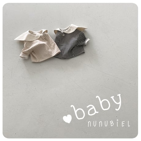 nunubiel/23. bebe check blouse S-L