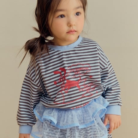 hans/3. star mesh rayerd skirt S-L
