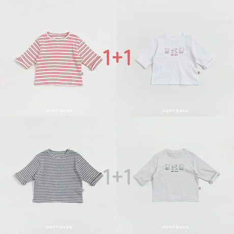 oottbebe/14. sei otte 1 + 1 ( kids ) T-shirt XS(1-2Y)-XL(6-7Y)