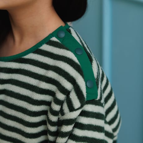 andbutter/52. Soft Stripe Fleece Tee XS-XL
