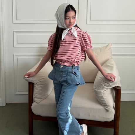 ellymolly/104. collar fril T-shirt 13-15