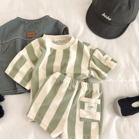 valubebe/14. vertical terry pants 6M-S