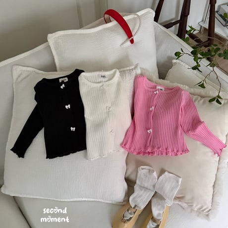 secondmoment/51. ribbon golgi cardigan JS-JL