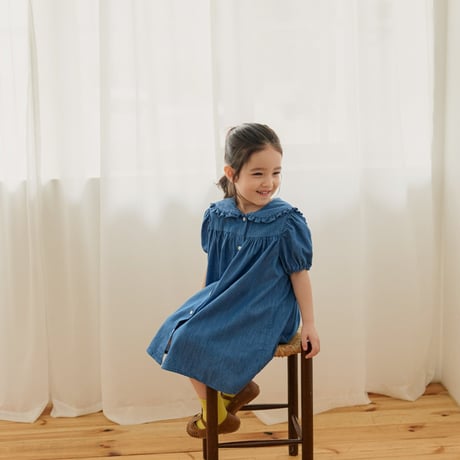 monatelier/8. french denim one-piece S-2XL
