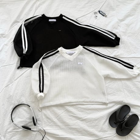 matilda/67. two line mesh T-shirt 5-13