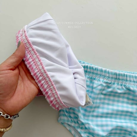 melikey/147. lilly check swim set S-JS