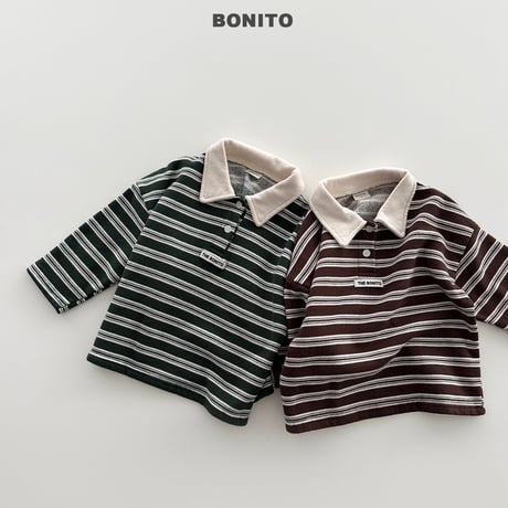bonito/43. st choco collar T-shirt 12M-XL