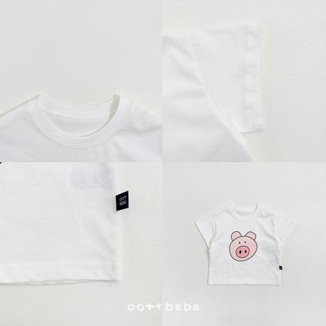 oottbebe/44. happy friends ( kids ) T-shirt XS(1-2Y)-XL(6-7Y)