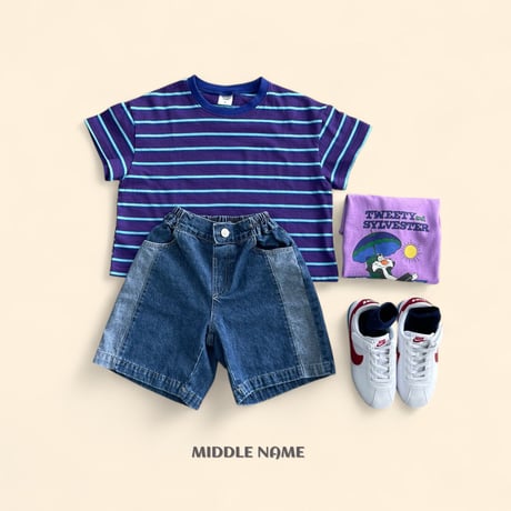 middlename/49. two color denim pants S-XL