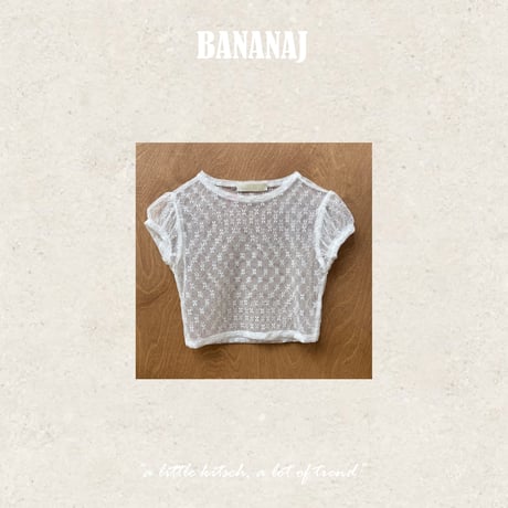 bananaj/64. miu lace top XS-JS