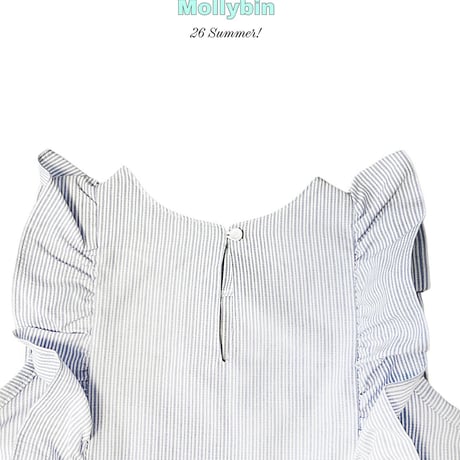 mollybin/30. bubble fril one-piece XS-XL