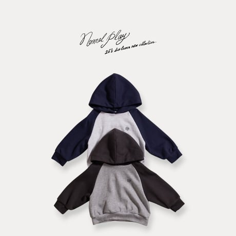 normalplay/42. basic both sides hood T-shirt 12M-L