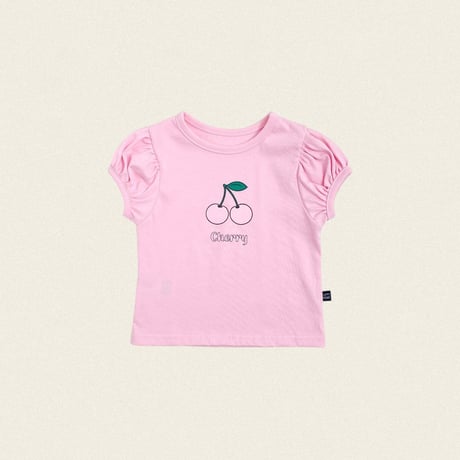 oottbebe/79. cherry puff T-shirt XS(1-2Y)-XL(6-7Y)
