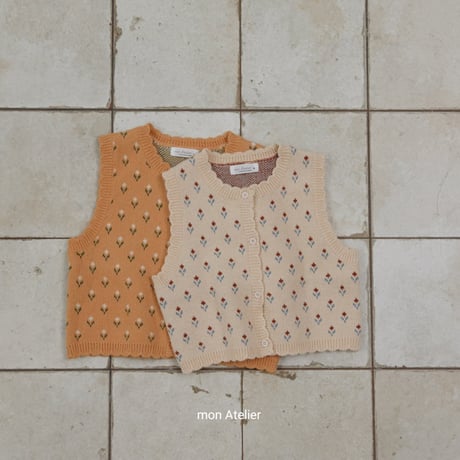 monatelier/17. tulip vest S-2XL