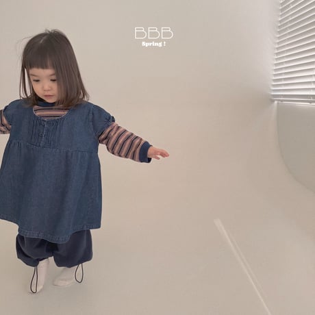 bellabambina/21. ray denim pin tuck one-piece XS-XL