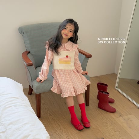 ninibello/51. shushu check one-piece XS-XL