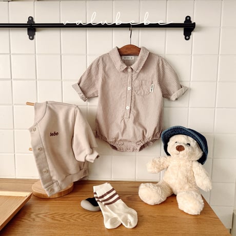 valubebe/59. stripe suit shirt 6M-18M