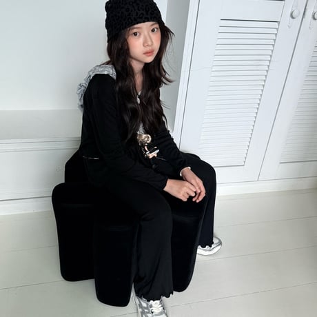 comma/47. lace sleeveless lace cardigan 140-150