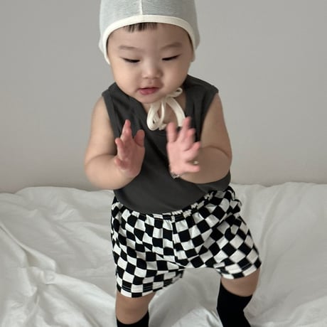lalaland/49. checker board half pants 6M-18M